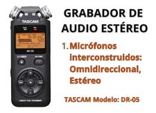 Grabador de audio TASCAM estéreo 